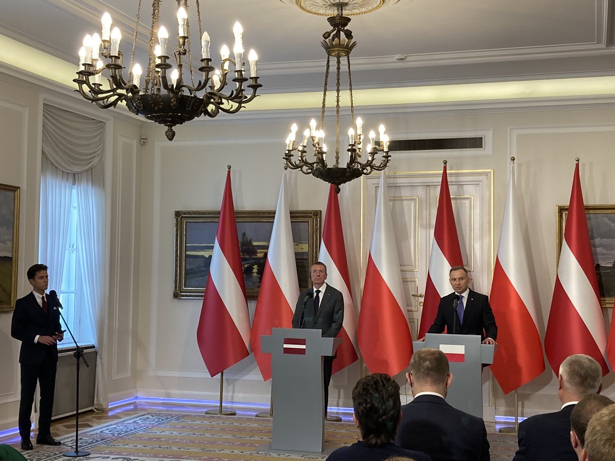 President @andrzejduda in reaction to Lukashenka's recent words: we would very much like to have normal relations with Belarus. But let normal relations with Belarus begin with the end of hybrid attacks on our border