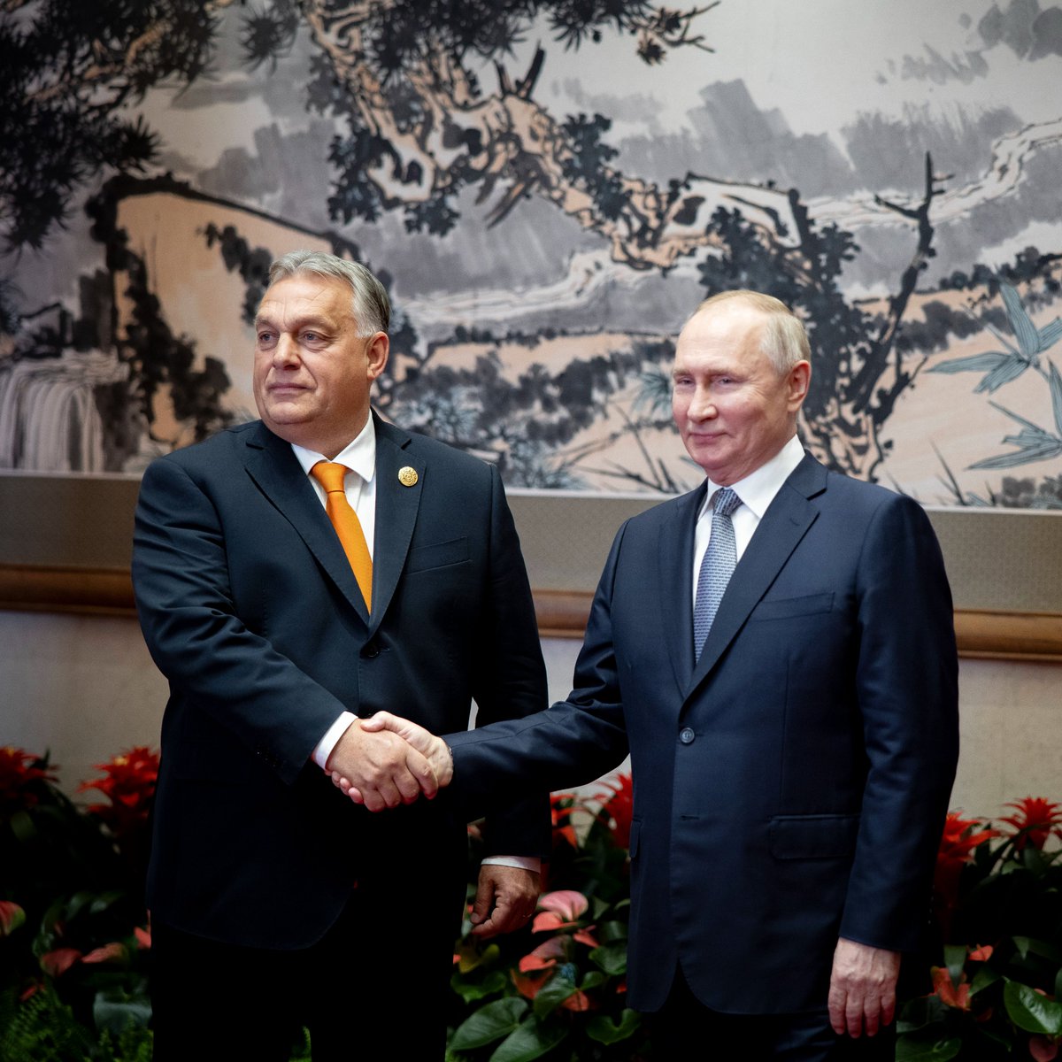 @PM_ViktorOrban held bilateral talks with Russian President Putin in Beijing. The two leaders discussed Hungarian-Russian cooperation in the fields of gas and oil supplies and nuclear energy. During the meeting, PM Orbán stressed the importance of peace. He said that it was crucial for the whole continent, including Hungary, that the flood of refugees, sanctions and fighting should end