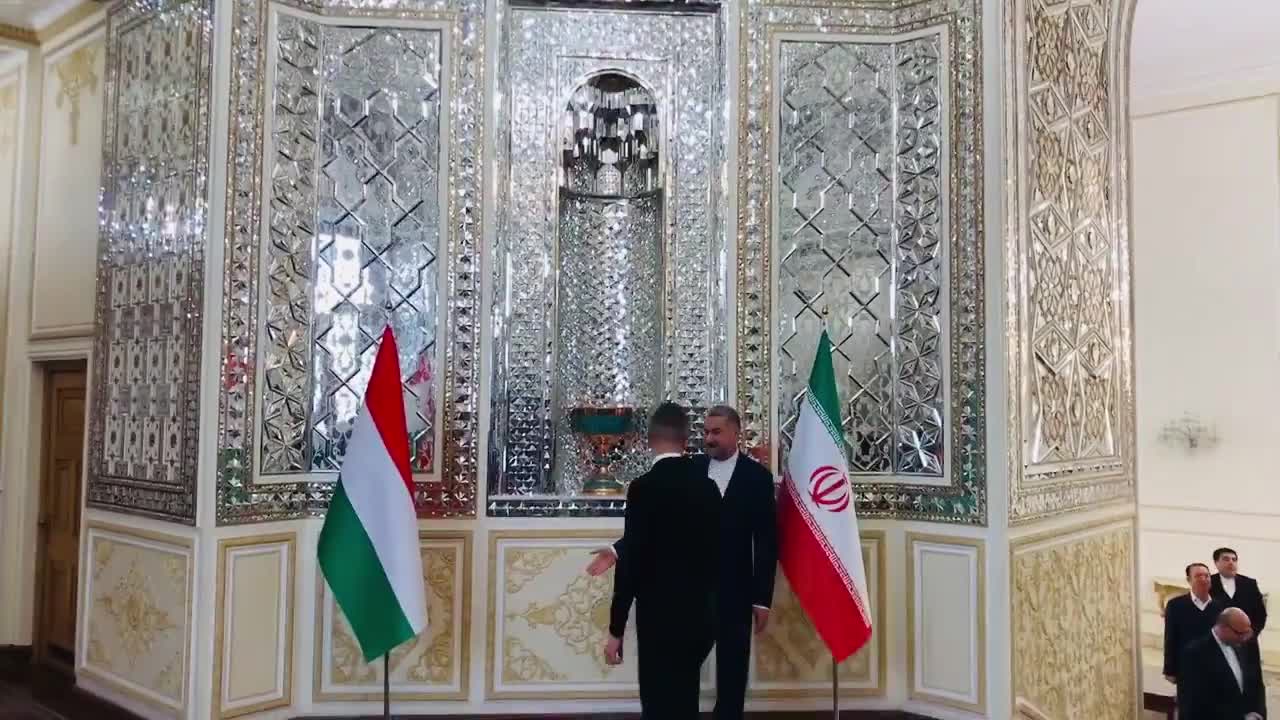 Iran and Hungary foreign ministers are now meeting in Tehran