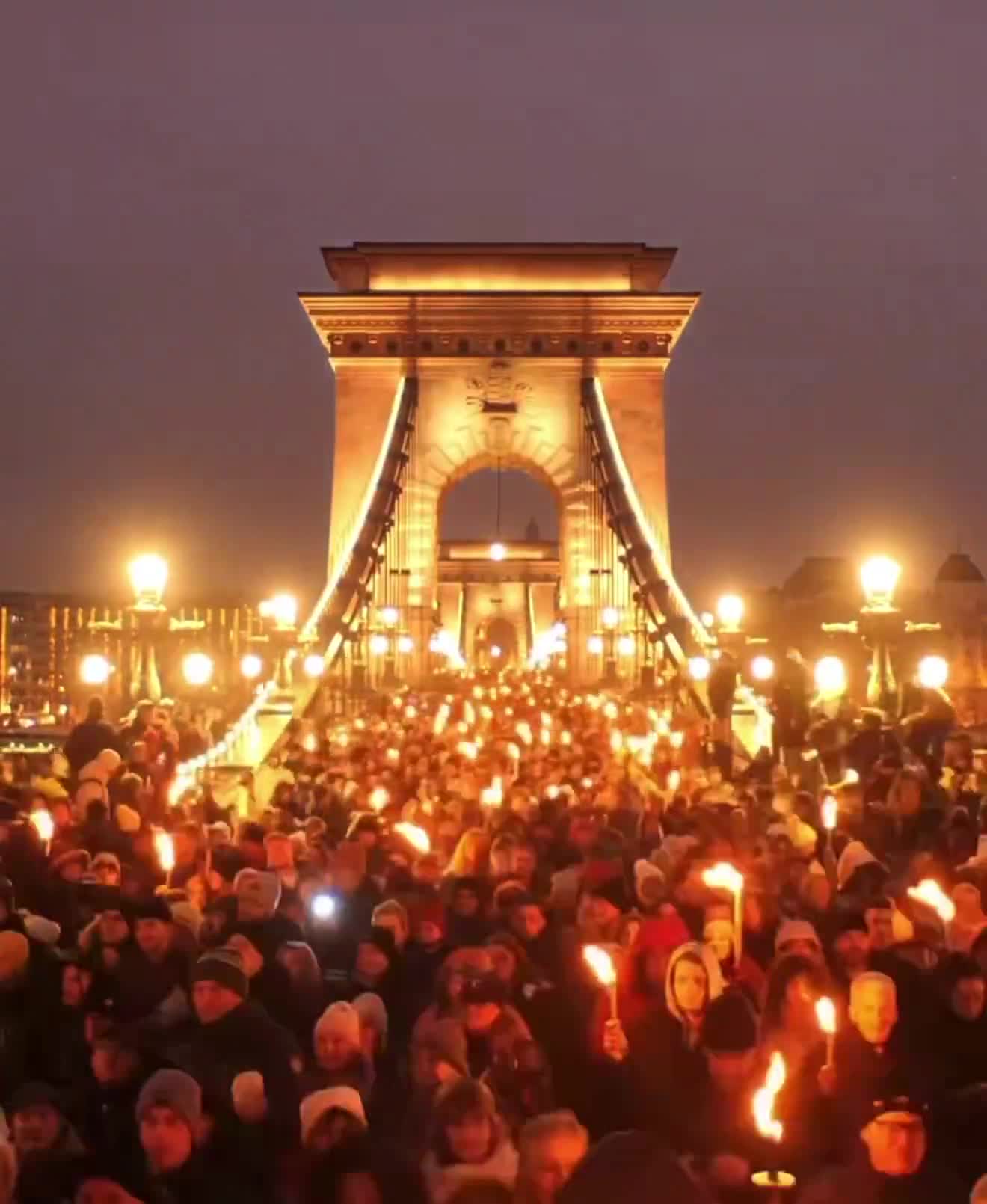 Tens of thousands marched to Viktor Orbán’s office in Budapest, led by opposition leader Péter Magyar, who called on the PM to resign over multiple child abuse scandals. Protesters carried toys and torches under the banner “Protect the children.”